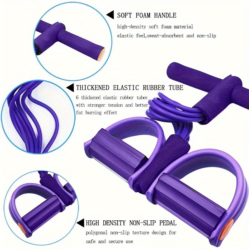 Home Gym Youtube - 1 шт. Фиолетовый эспандер для йоги