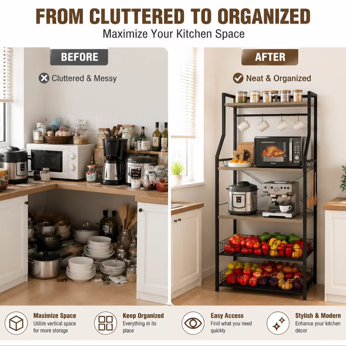 Пятиуровневая кухонная полка-с – обзор и цена Home Gym Organization