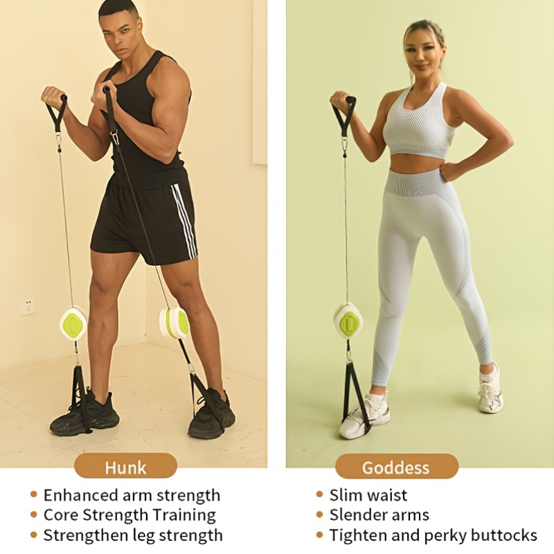 Портативный выдвижной тренажер – обзор и цена Home Gym Resistance Machine
